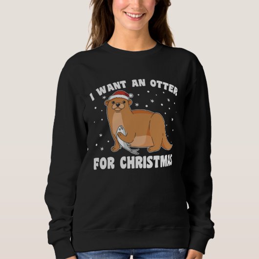 Christmas Otter Otter For All Christmas Otters Trui (Voorkant)