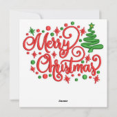 Christmas Otter Wenskaart Feestdagenkaart (Achterkant)