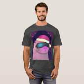 Christmas Otter With Christmas Hat friends T-shirt (Voorkant volledig)