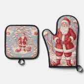 Christmas Oven Mitt & Pot Holder Set (Voorkant)
