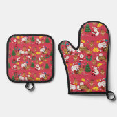 christmas ovenwant & pannenlap set (Voorkant)