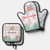 Christmas ovenwant & pannenlap set (Voorkant / Achterkant)