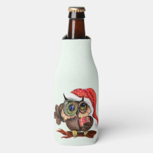 Christmas Owl Bottle Cooler