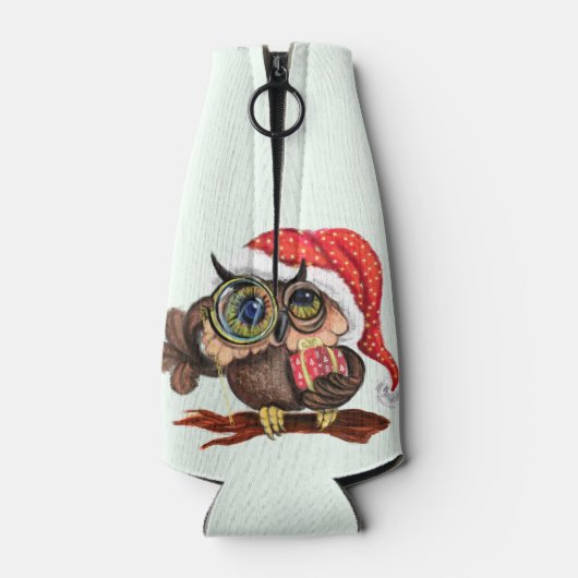 Christmas Owl Bottle Cooler (Achterkant)