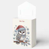 Christmas Owl Holiday Gift Box Bedankdoosjes (Geopend)