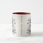 Christmas Owl Holiday Mok (Midden)