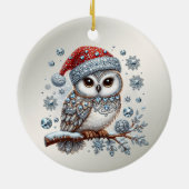Christmas Owl Holiday Ornament (Achterkant)