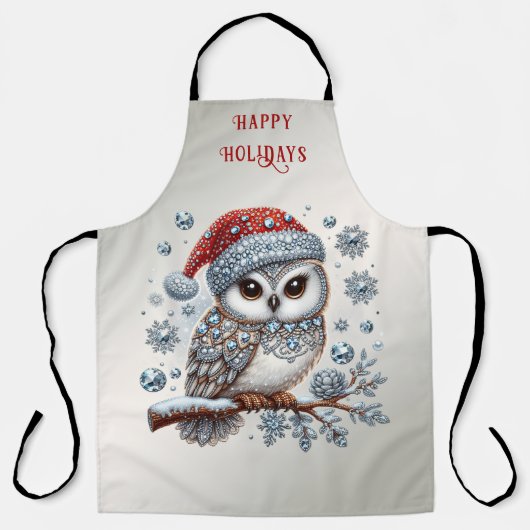Christmas Owl Holiday Schort (Voorkant)