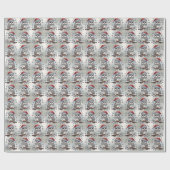 Christmas Owl Holiday Wrapping Paper Cadeaupapier (Vlak)