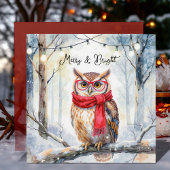 Christmas Owl Kaart