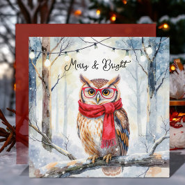 Christmas Owl Kaart