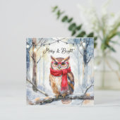 Christmas Owl Kaart (Staand voorkant)