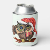 Christmas Owl-Koelbox Blikjeskoeler (Blikje Voorkant)