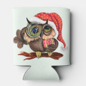 Christmas Owl-Koelbox Blikjeskoeler (Achterkant)