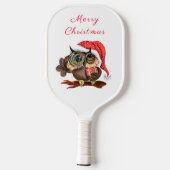 Christmas Owl Pickleball Paddle (Achterkant)