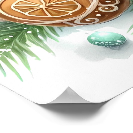 Christmas Owl Poster (Hoek)