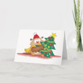 CHRISTMAS OWL wenskaart van N. Janes Feestdagen Kaart (Voorkant)