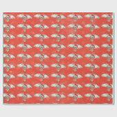 CHRISTMAS OWL Wrapping Paper Cadeaupapier (Vlak)