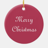 Christmas owls Ceramic Ornament (Achterkant)