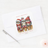 Christmas Owls Sticker (Envelop)