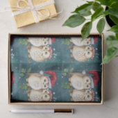 CHRISTMAS OWLS-weefselpapier Tissuepapier (Geschenk)