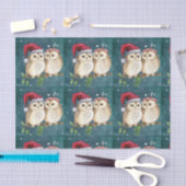 CHRISTMAS OWLS-weefselpapier Tissuepapier (Craft)