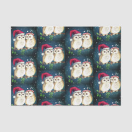 CHRISTMAS OWLS-weefselpapier Tissuepapier