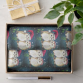 CHRISTMAS OWLS-weefselpapier Tissuepapier (Geschenk)