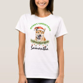 Christmas Oz Animals Dingo Matching Women's T-shirt (Voorkant)