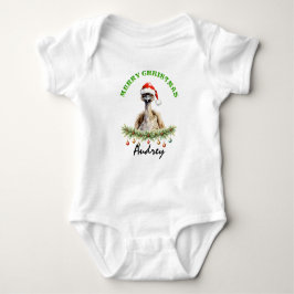 Christmas Oz Animals Emu Family Matching Romper