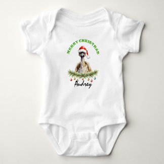 Christmas Oz Animals Emu Family Matching Romper
