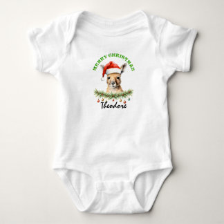 Christmas Oz Animals Kangaroo Family Matching Romper
