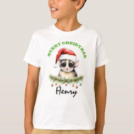 Christmas Oz Animals Sugar Glider Fam Matching Boy T-shirt