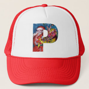 CHRISTMAS P BRIEF / SANTA MET GIFTS MONOGRAM TRUCKER PET