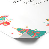 Christmas Pacifier Hunt Baby shower spel Poster (Hoek)