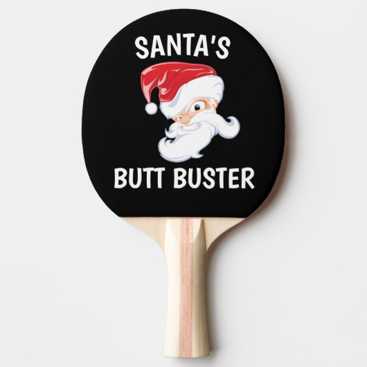 CHRISTMAS PADDLE SANTA'S BUTT BUSTER TAFELTENNISBATJE (Voorkant)