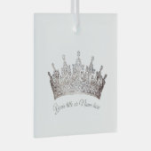 Christmas Pageant Crown Glass Ornament (Voorkant Rechts)