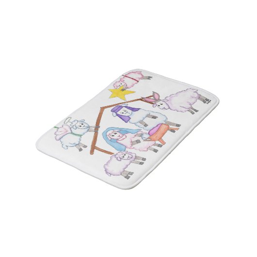 Christmas Pageant Shower Curtain Badmat (Gekanteld)