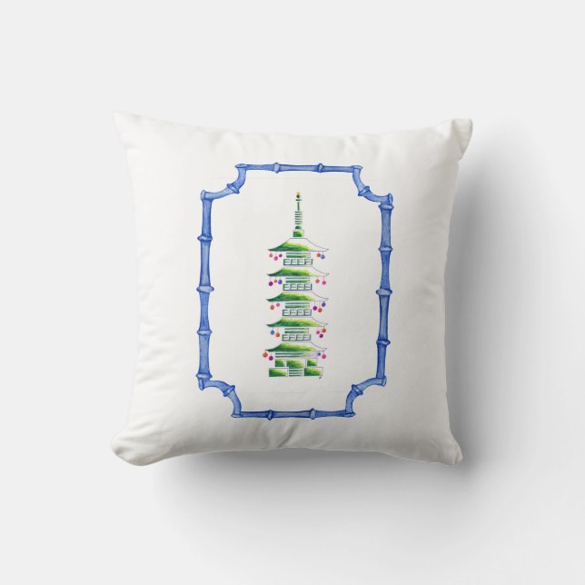 Christmas Pagoda Accent Pillow Kussen (Voorkant)