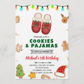 Christmas pajama and cookie decorating invitation kaart (Voorkant)