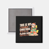 Christmas Pajama Anime Girl Japanese Manga Otaku  Magneet (Voorkant / Achterkant)