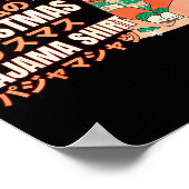 Christmas Pajama Anime Girl Japanese Manga Otaku  Poster (Hoek)