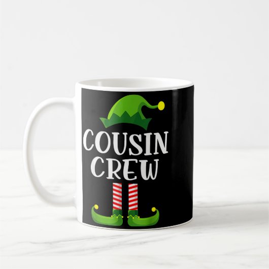 Christmas Pajama Cousin Crew Funny Elf Matching Pa Koffiemok (Links)
