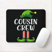 Christmas Pajama Cousin Crew Funny Elf Matching Pa Muismat (Met muis)