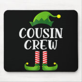 Christmas Pajama Cousin Crew Funny Elf Matching Pa Muismat (Voorkant)