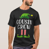 Christmas Pajama Cousin Crew Funny Elf Matching Pa T-shirt (Voorkant)