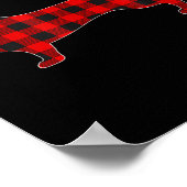 Christmas Pajama Dachshund Dog Tee Dogs Pajamas Xm Poster (Hoek)