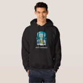 Christmas Pajama Gnomes On Truck Happy Hanukkah Me Hoodie (Voorkant volledig)