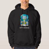 Christmas Pajama Gnomes On Truck Happy Hanukkah Me Hoodie (Voorkant)