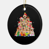 Christmas Pajama Golden Retriever Tree Xmas Gift D Keramisch Ornament (Links)